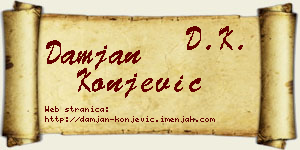Damjan Konjević vizit kartica